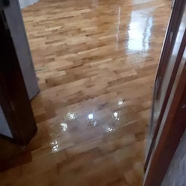 Plitə işləri: Parket və taxta döşəmələrin cilalanması və laklanması xidməti - — 1