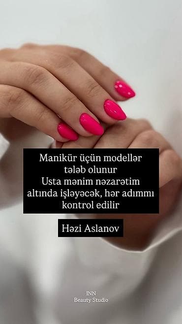 гель лак: Manikür üçün modellər axtarılır - Təmiz və steril alətlər, sanitar — 1