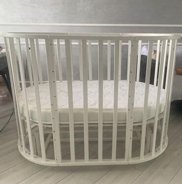 купить кровать трансформер: Oğlan və qız üçün, İşlənmiş, Beşik, Matras ilə, Yellənmə mexanizm ilə — 2