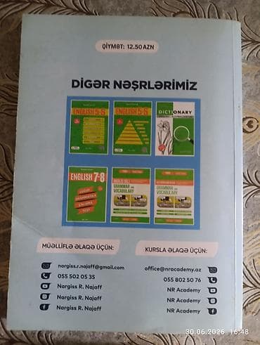 Məhsul: “Sınaq İmtahanları – English” (5-ci nəşr) Müəllif: Nərgiz R — 2