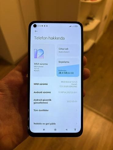 redimi 9: Redmi Note 9, 64 GB, rəng - Göy, Düyməli, Barmaq izi — 3