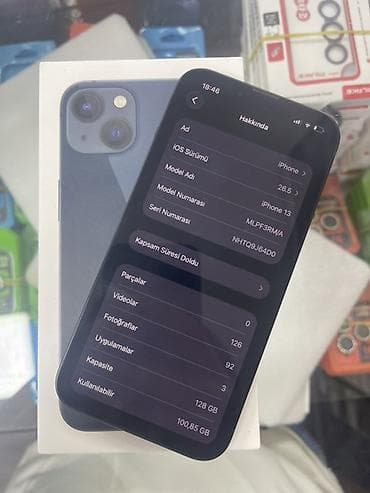 IPhone 13, 128 ГБ, Синий, Face ID at lalafo.az IPhone 13, 128 ГБ, Синий, Face ID