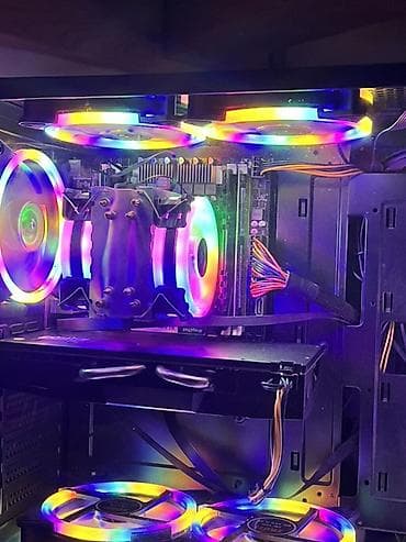 RGB işıqlanmaya malik masaüstü oyun kompüteri – yüksək performanslı
