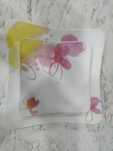 işlənmiş seyflər: Nahar dəsti, rəng - Ağ, Farfor, 12 nəfərlik, Yaponiya — 2