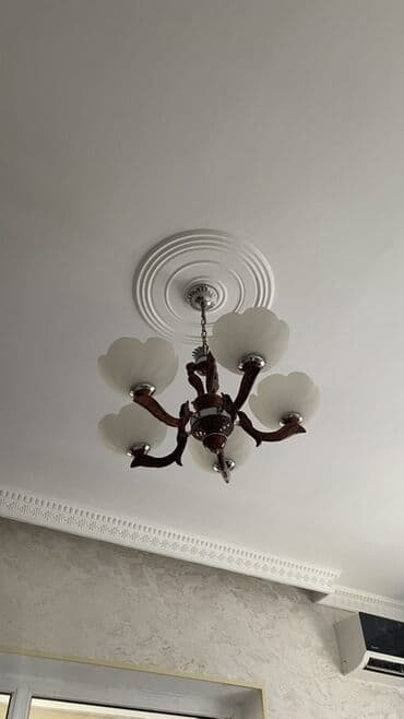 kuxna ucun lusturlar: Çılçıraq, 1 lampa, Xrustal — 6