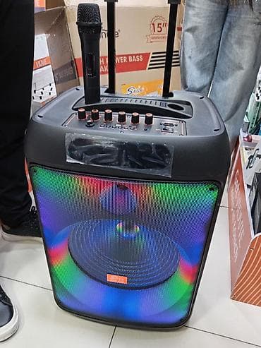 karaoke ses sistemi: Daşınan Bluetooth karaoke akustik sistemi Xüsusiyyətlər: - Böyük — 2