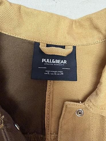 işçi geyimi: Pull&Bear iki rəngli işçi tərzli cins jaket - Brend — 4