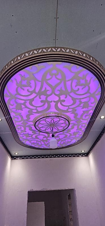 MDF naqışlı dekorativ interyer həlləri – qapı və tavan panelləri - — 2