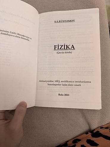 Fizika – Qayda Kitabı (S.S. Rüstəmov), Bakı 2023 Az istifadə olunub — 4