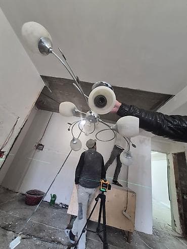 Tekstil: Çılçıraq, 5 lampa, Metal — 1