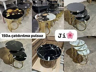 masa ikinci el: Yumru masa, Açılmayan, Təkərsiz, Şüşə, Zəmanətli, Pulsuz çatdırılma, Pulsuz quraşdırılma — 1