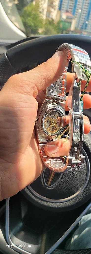 sensor saatlar: Rolex Oyster Perpetual “Land‑Dweller” tərzində kişi qol saatı - — 5