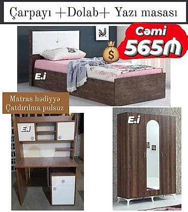 Genç otağı mebeli rəng seçimi var
