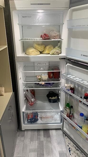 dondurma soyuducuları: 2 qapılı Bosch Soyuducu Satılır, rəng - Gümüşü — 2