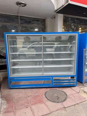 Ticarət üçün vitrin tipli soyuducu - Ön tərəfi sürgülü şüşə — 1