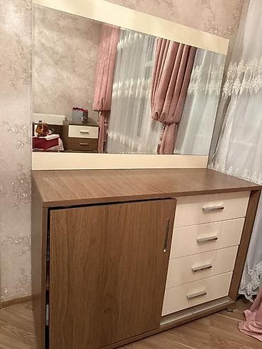 ofis mebeli lalafo: Mebel dəsti - Künc divan: yumşaq parça üzlü, bej rəngdə, dekorativ — 2