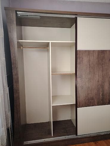 wkaflar: 4 qapılı, Güzgülü, Qəhvəyi, Digər material, Kupe, Düz dolab — 2