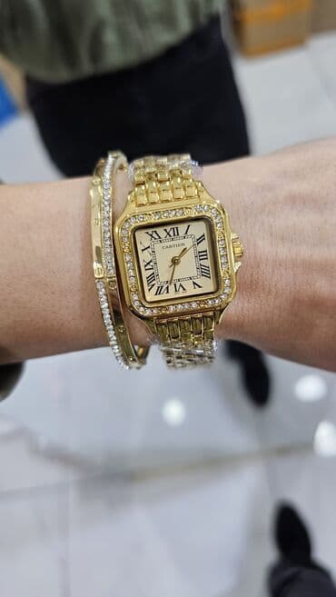 cartier браслет qiymeti: Новый, Наручные часы, Cartier, цвет - Золотой — 12