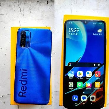 телефон fly б: Redmi 9T, 128 ГБ, цвет - Голубой, Сенсорный — 1