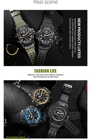 военные конструкторы: Новый, Наручные часы, цвет - Черный — 9