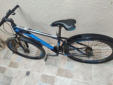 velosipedlər isma: Velosiped – BAOL X970 dağ/şosse hibridi - Rəng: qara-mavi ağ detal - — 1