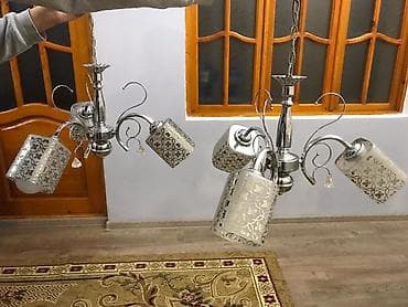 asma tavan: Çılçıraq, 3 lampa, Metal — 1