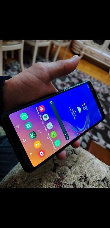 meta quest 3 512: Samsung Galaxy A7 2018, 64 GB, rəng - Qara, Barmaq izi — 3