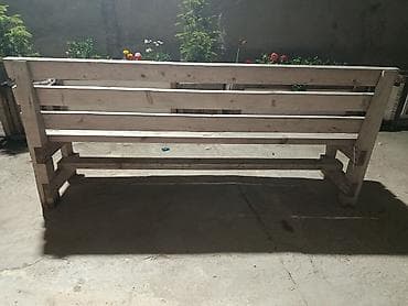 bag stullari: Taxta bağ skamyası - Material: möhkəm taxta taxtalardan yığılmış iki — 3