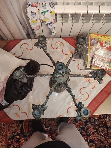 Картины и портреты: Şamdan, latundandır, əl işidir. - Material: bürünc (ağır, tökmə) - — 5