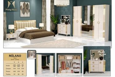 yatag dedi: 2 təknəfərlik çarpayı, Dolab, Termo, Komod, Türkiyə, Yeni — 26