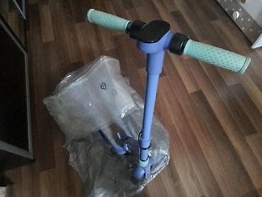 Uşaq skuterı – yığcam və təhlükəsiz dizayn - Rəng: açıq mavi gövdə