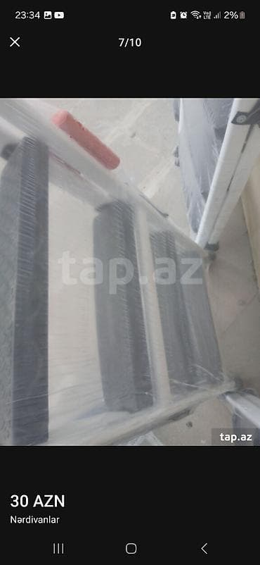 Mexaniki əl alətləri: Nərdivan “Dəvəçioğlu” – 3 pilləli, qatlanan məişət nərdivanı. - — 7