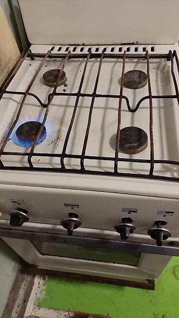 Qaz sobası Ayrıca dayanan, 4 gözlü