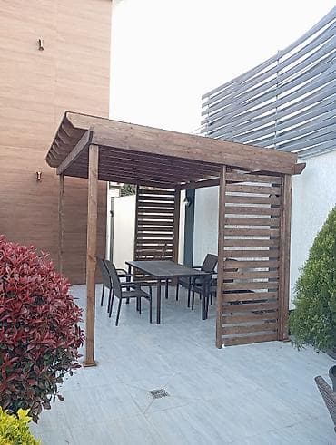 vanak yağ: Açıq hava üçün taxta pergola – hovuz, həyət və terraslar üçün estetik — 7