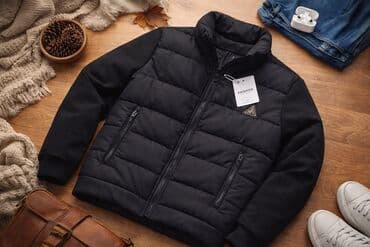 Uşaq üçün qara rəngli qış gödəkçəsi - Model: şişmə (puf) tipli