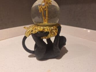 2 meymun sekli: Fiqur, Şüşə, rəng - Qızılı — 2