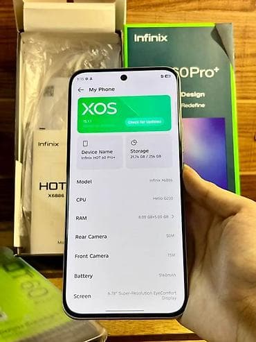 60 klaviatura: Infinix Hot 60 Pro+, 256 GB — 2