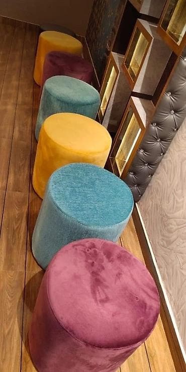 bufiklər: Yeni, Pufik oturacaq, Vеlur parça, Kredit yoxdur, Çatdırılma yoxdur — 1