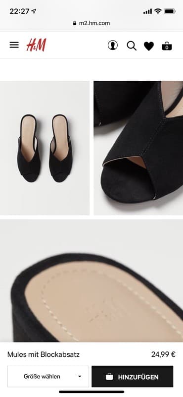 ботфорты новые: Сабо, Размер: 40, цвет - Черный, Новый — 2