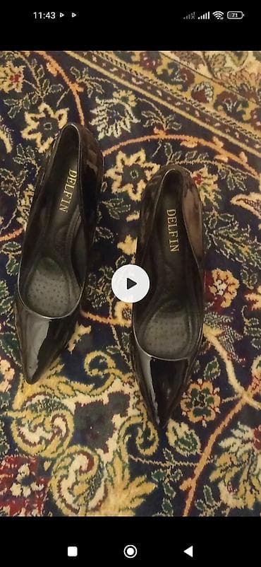 brend ayaqqabi: Qadın üçün iki cüt klassik tufli dəsti 1) Delfin brendi – qara, laklı — 2