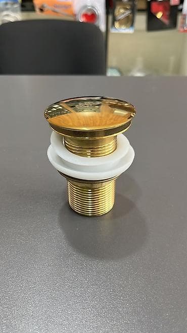 Qızılı rəngdə lavabo “click-clack” drenajı (Best) - Növ: Lavabo üçün