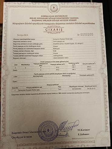 qaxda torpaq satışı: 2 otaqlı, 83 kv. m — 4