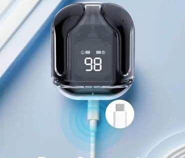 type c qulaqlıq: Новый Беспроводные (Bluetooth) Наушники, цвет - Белый — 4