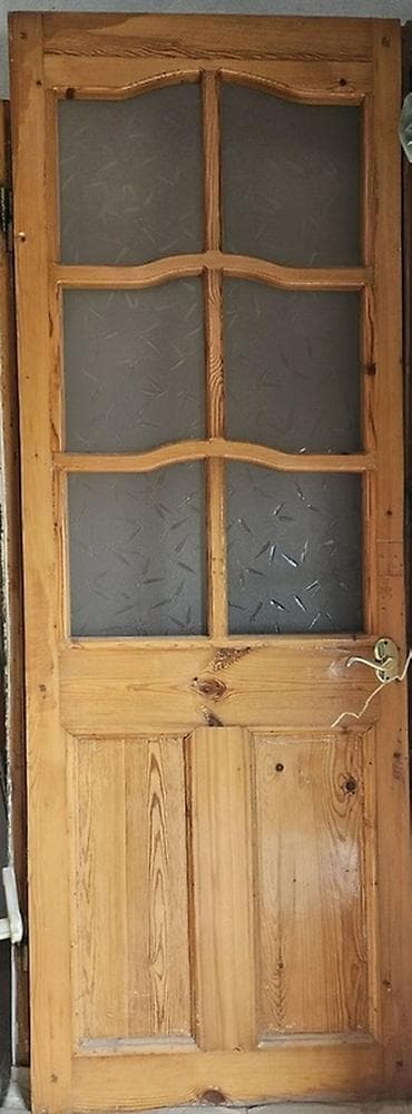qapi otag: Taxta şüşəli qapı - Material: təbii ağac (taxta karkas və panellər) - — 2