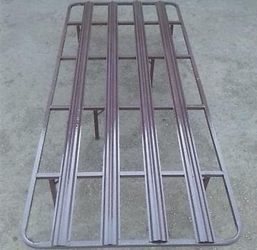 profil 40×40: Metall çarpayı karkası - Material: qalın divarlı metal profillərdən — 1