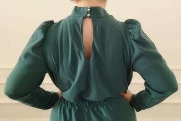 детские платья с длинным рукавом: Yenidir geyinilmeyib Hicabli xanimlra da uygundur Cox gozel materiali — 3