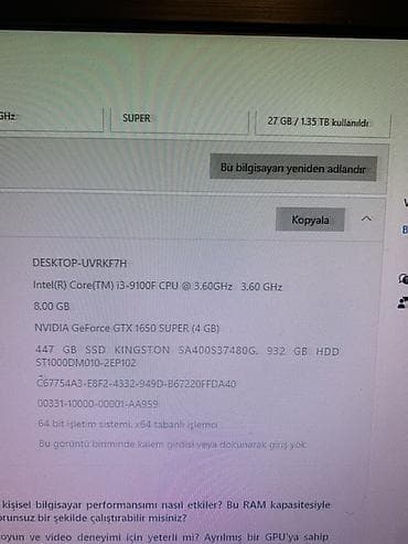 gpu gtx: Oyun və gündəlik istifadə üçün masaüstü kompüter (RGB işıqlı şüşə ön — 4