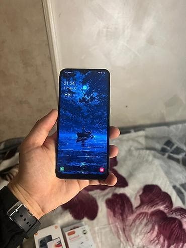 samsung galaxy s3 ekran: Samsung Galaxy A50, 128 GB, rəng - Göy, İki sim kartlı — 4
