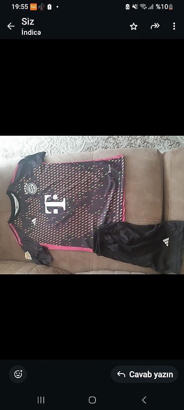 qar geyimi: İdman dəsti, Adidas, rəng - Qara — 1