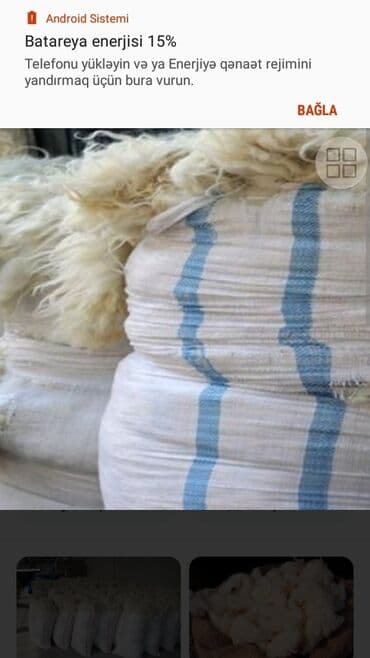 Yun satişi satışda yuyulmuş şamaxı yunu var qiymətlər keyfiyyətə